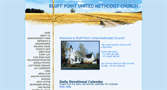 Desktop Screenshot of bluffpointumc.com